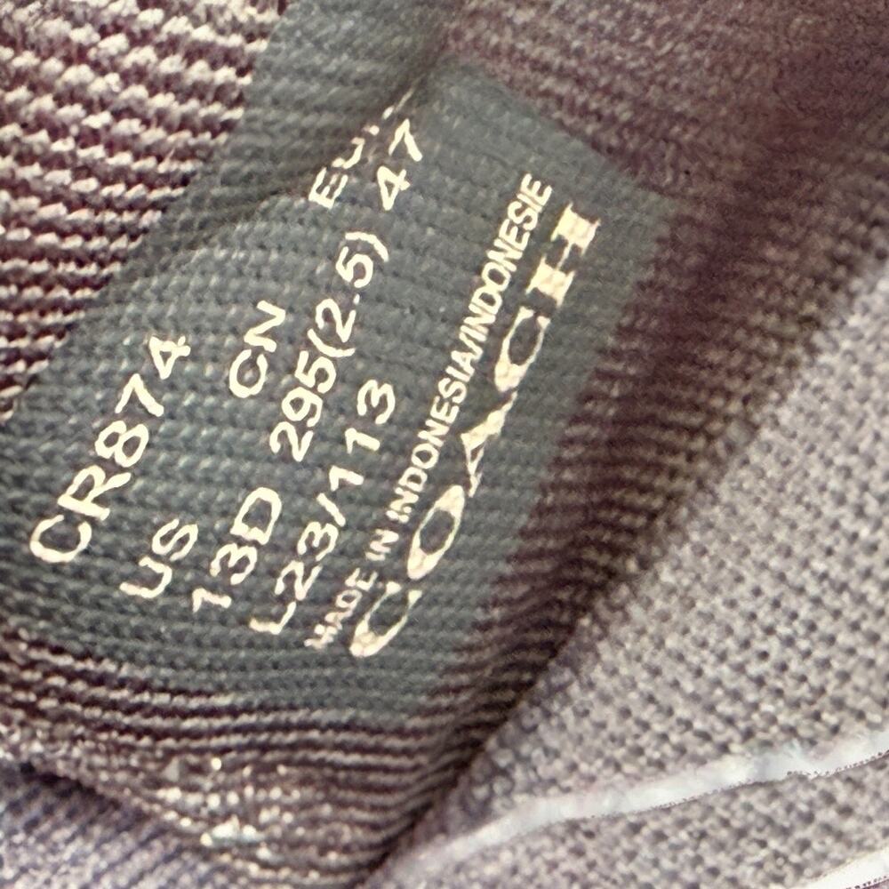 COACH Men’s Tech Runner Sneakers - Blue/Brown Suede - Picture 10 of 10